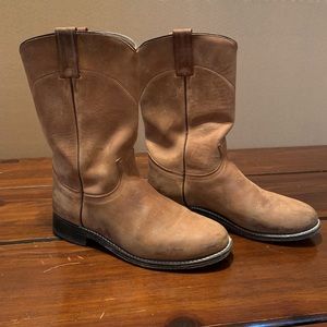 Dan Post leather western roper cowboy boots 7.5